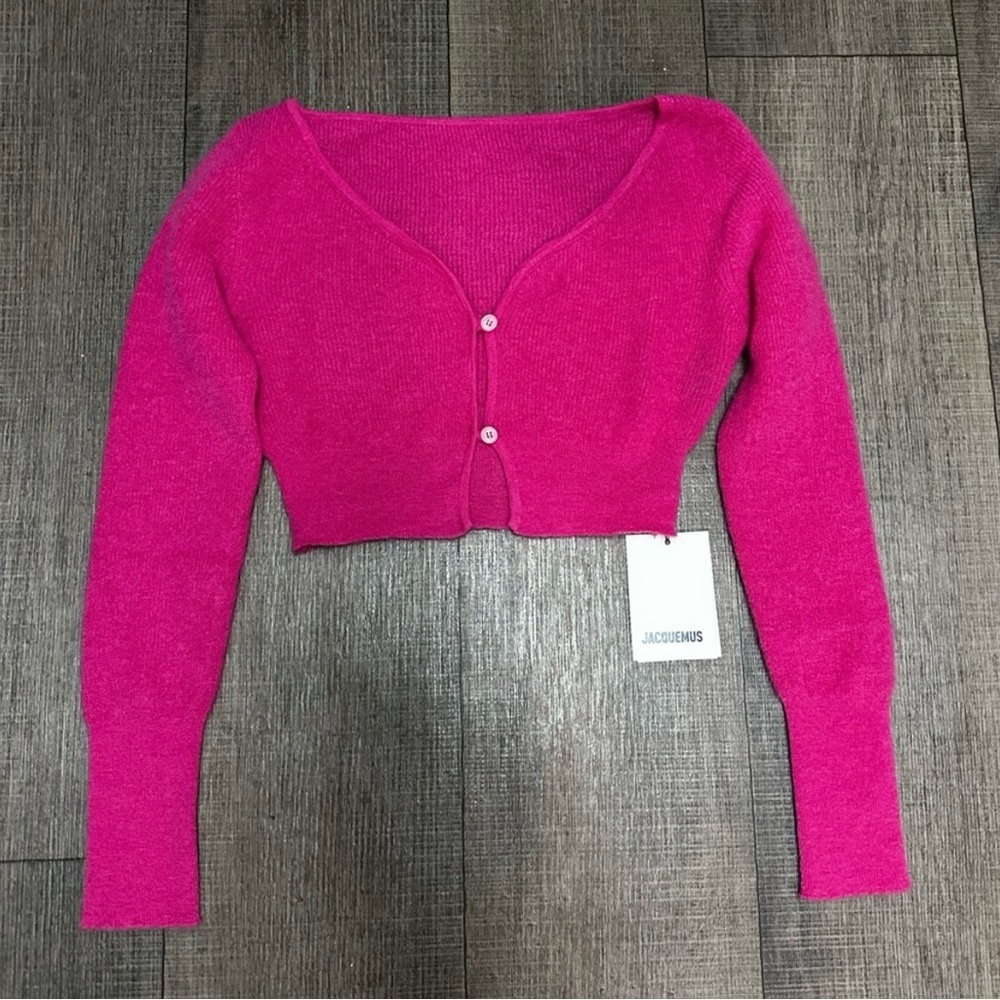 Jacquemus Hot Pink Cardigan